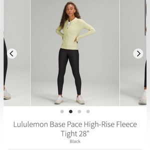 Lululemon Base Pace High-Rise Fleece Tight 28"